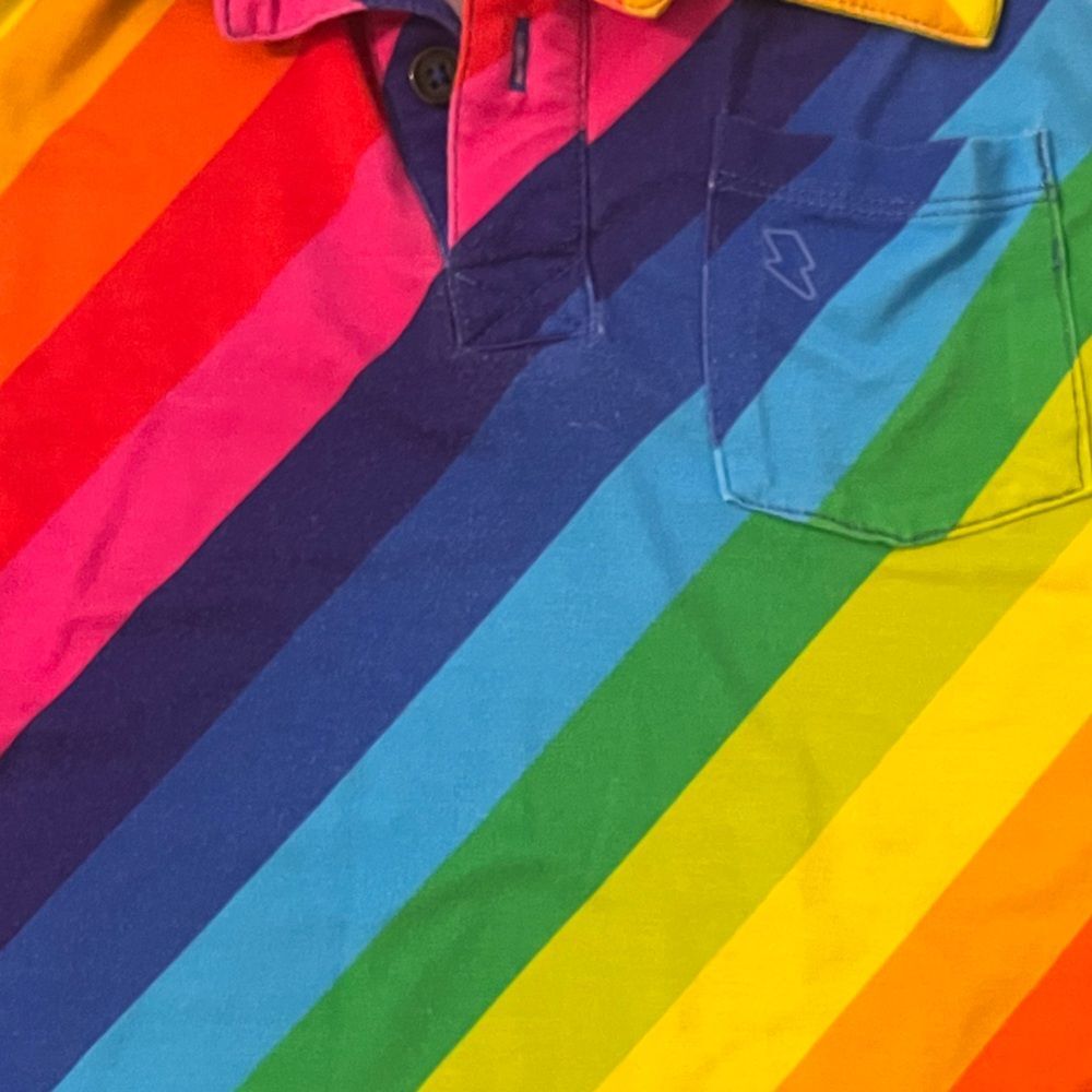 Rainbow Striped Kids Shirt - Picture 4 of 6